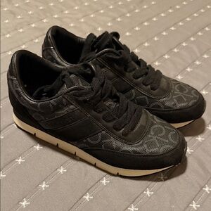 Calvin Klein Black Patterned Sneakers